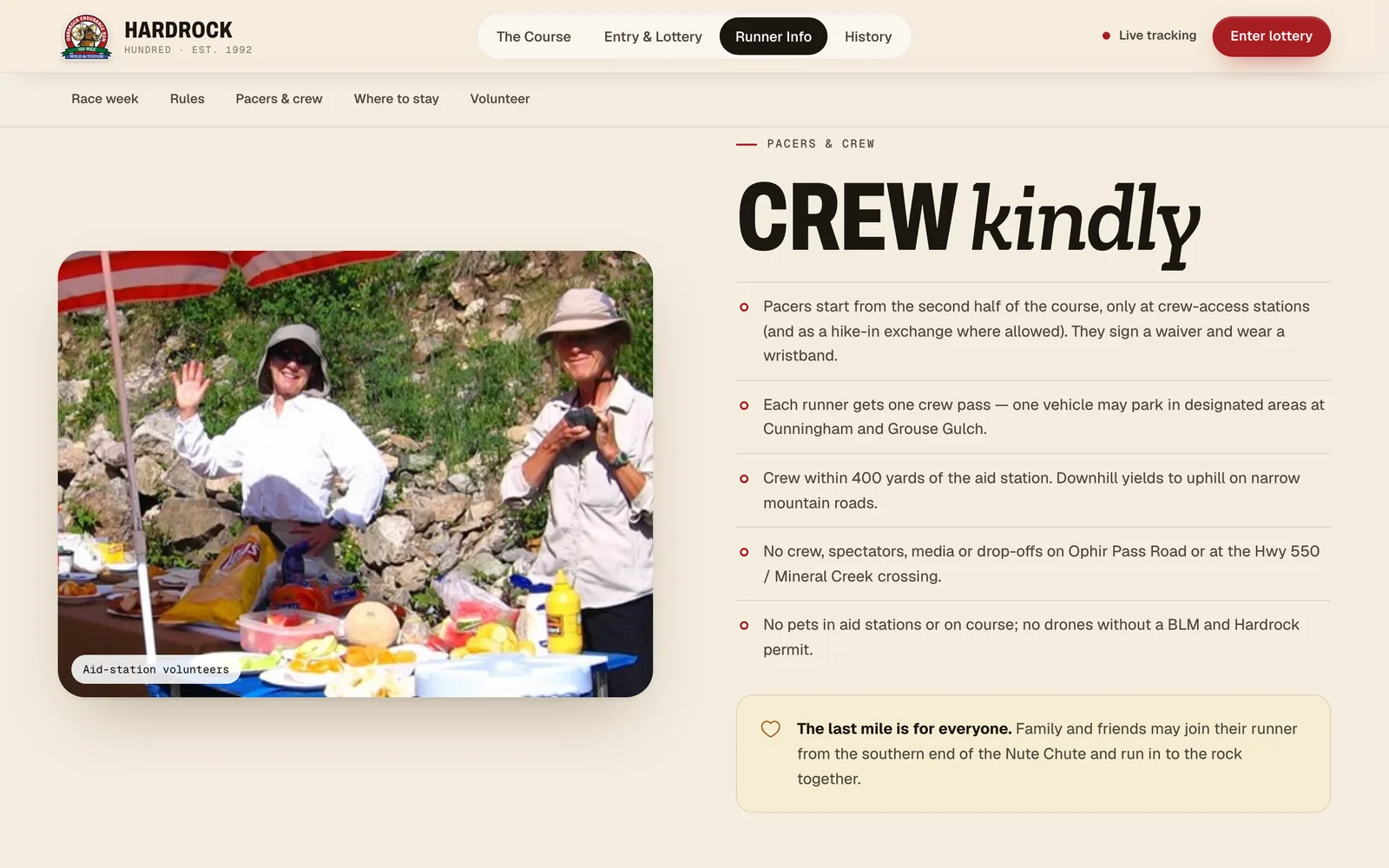 Crew and pacers — Hardrock 100