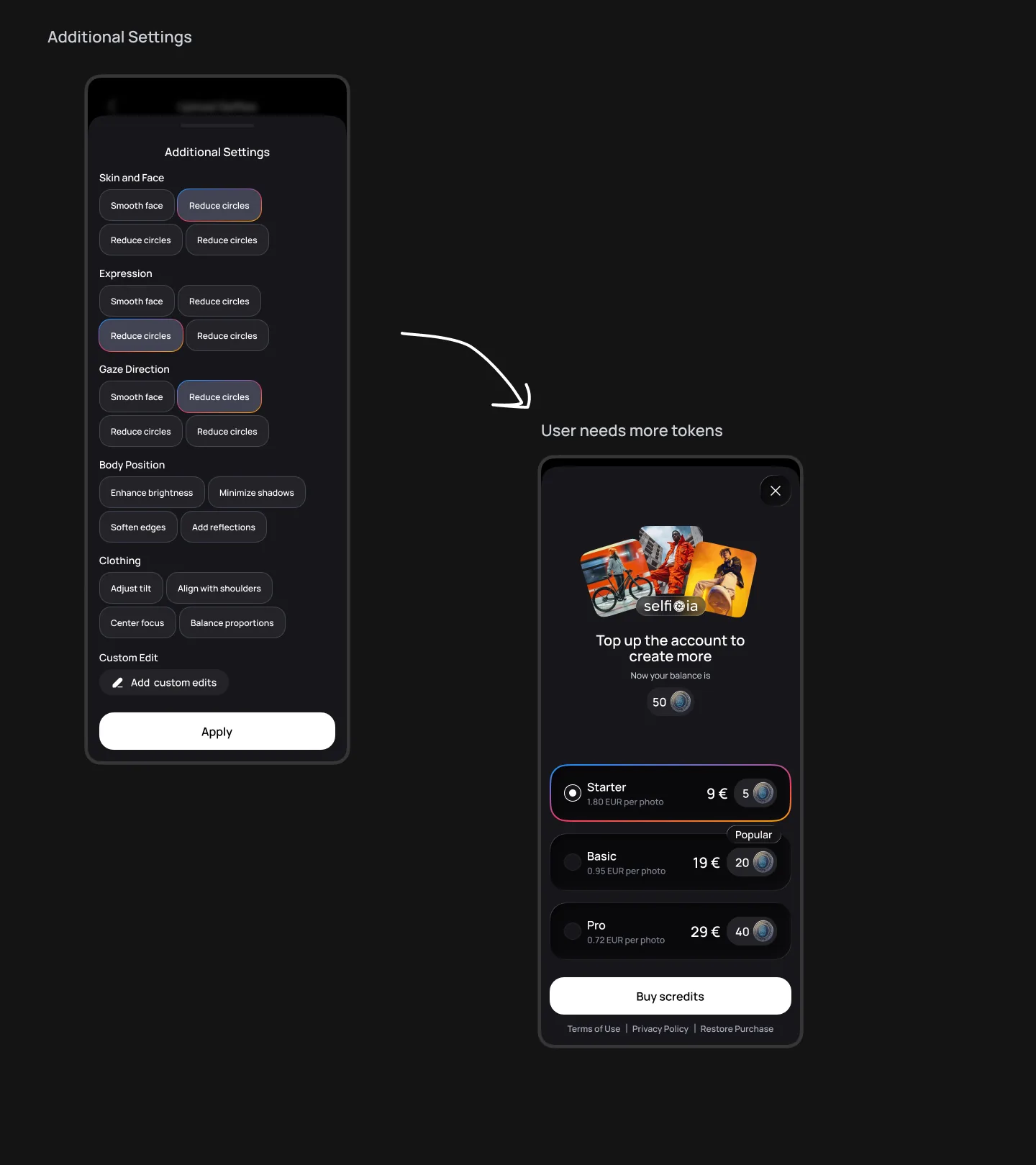 Additional settings