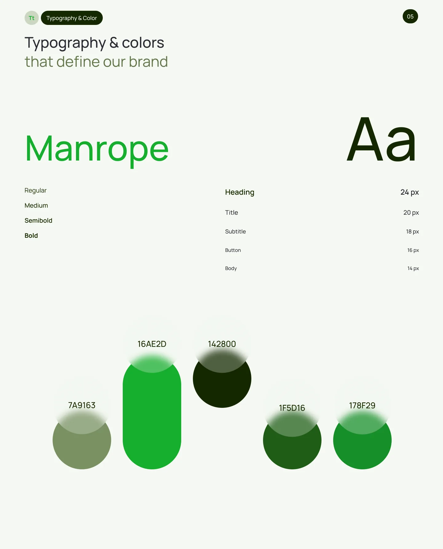 Typography and color
