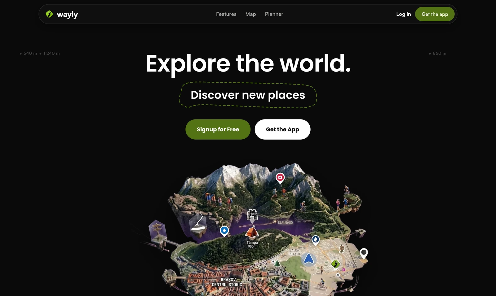 Wayly web — landing at wayly.cc